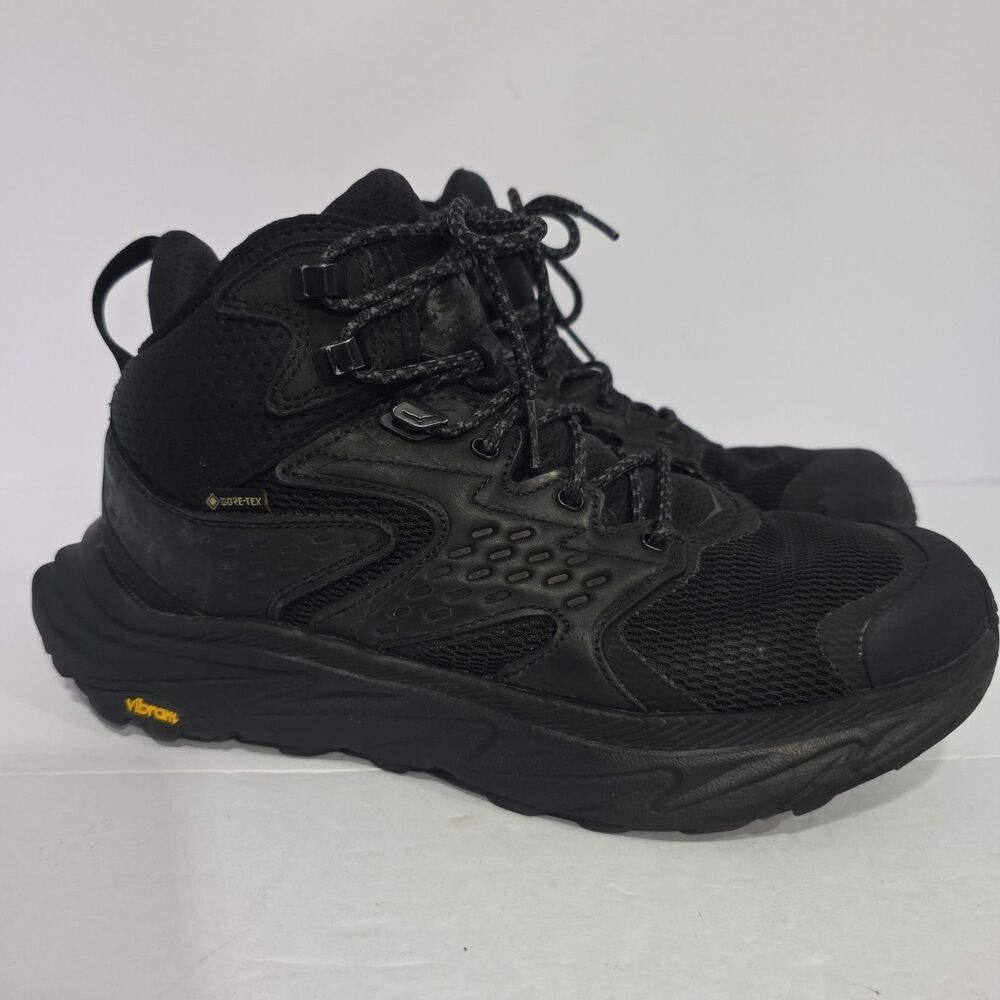 Hoka One One Anacapa 2 Mid GTX Black Hiking Shoes Women's Size 10B -1142831